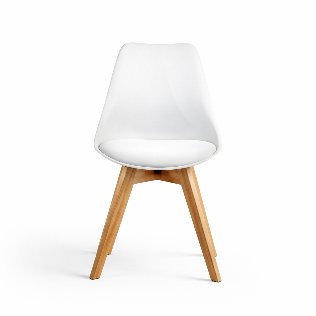 Silla de comedor con patas de madera Mara